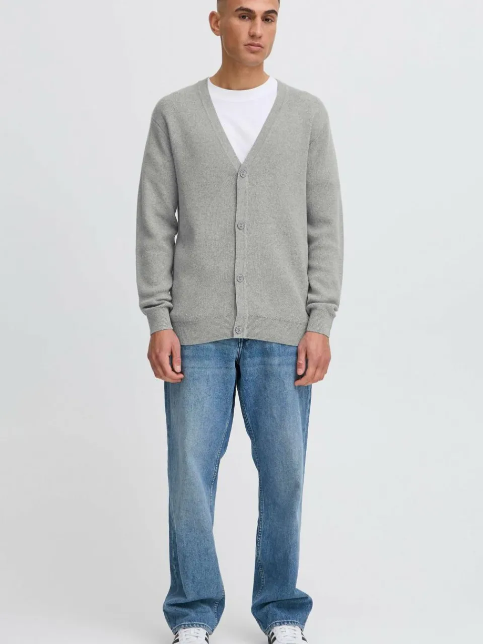 Solid Pullover & Strickjacken<Herren Strickjacke - SDFINTO grau uni