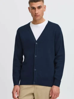 Solid Pullover & Strickjacken<Herren Strickjacke - SDFINTO blau uni