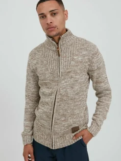 Solid Pullover & Strickjacken<Herren Strickjacke - SDPomeroy beige meliert