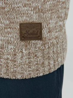 Solid Pullover & Strickjacken<Herren Strickjacke - SDPomeroy beige meliert