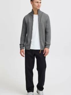 Solid Pullover & Strickjacken<Herren Strickjacke - SDPoul grau uni