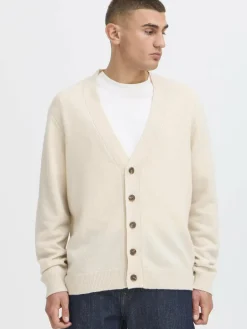 Solid Pullover & Strickjacken<Herren Strickjacke - SDRICK beige uni