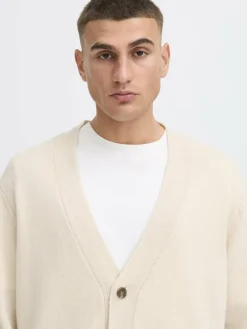 Solid Pullover & Strickjacken<Herren Strickjacke - SDRICK beige uni