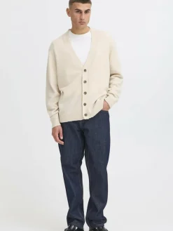 Solid Pullover & Strickjacken<Herren Strickjacke - SDRICK beige uni