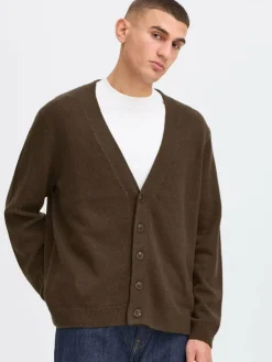 Solid Pullover & Strickjacken<Herren Strickjacke - SDRICK braun uni