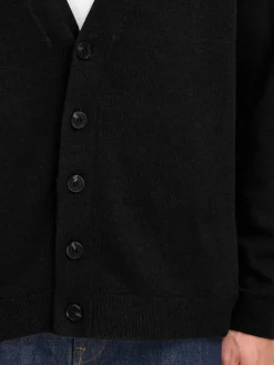 Solid Pullover & Strickjacken<Herren Strickjacke - SDRICK schwarz uni