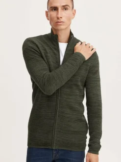 Solid Pullover & Strickjacken<Herren Strickjacke - SDStruan grün meliert