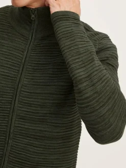 Solid Pullover & Strickjacken<Herren Strickjacke - SDStruan grün meliert