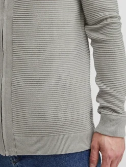 Solid Pullover & Strickjacken<Herren Strickjacke - SDValencia hellgrau uni