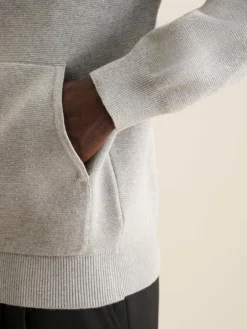 Seidensticker Pullover & Strickjacken<Herren Strick-Jacke - Uni hellgrau uni