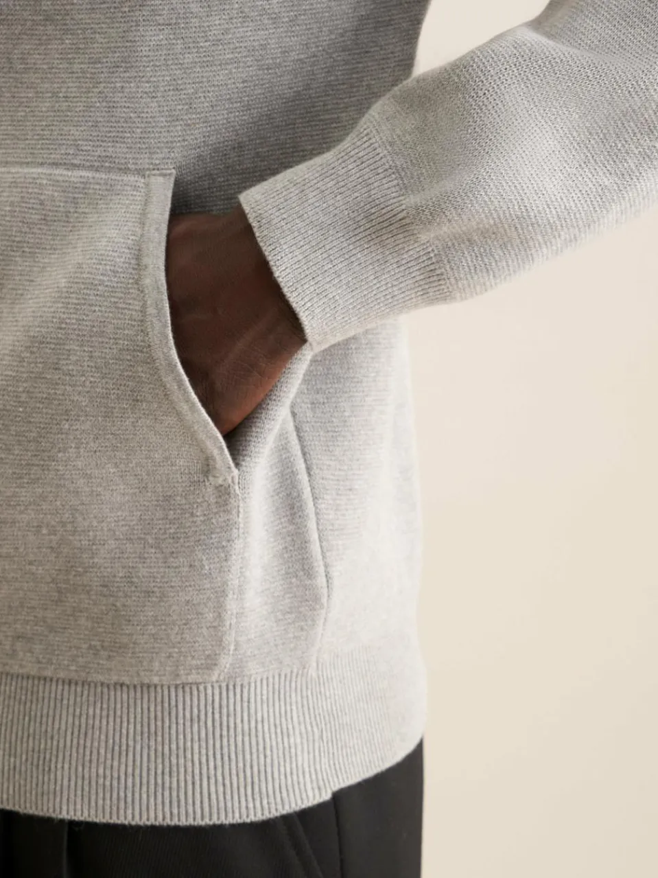 Seidensticker Pullover & Strickjacken<Herren Strick-Jacke - Uni hellgrau uni