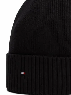 Tommy Hilfiger Mützen & Caps<Herren Strickmütze schwarz uni