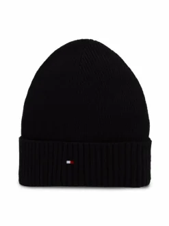 Tommy Hilfiger Mützen & Caps<Herren Strickmütze schwarz uni