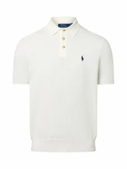 Polo Ralph Lauren Poloshirts|Pullover & Strickjacken<Herren Strick-Poloshirt ecru uni