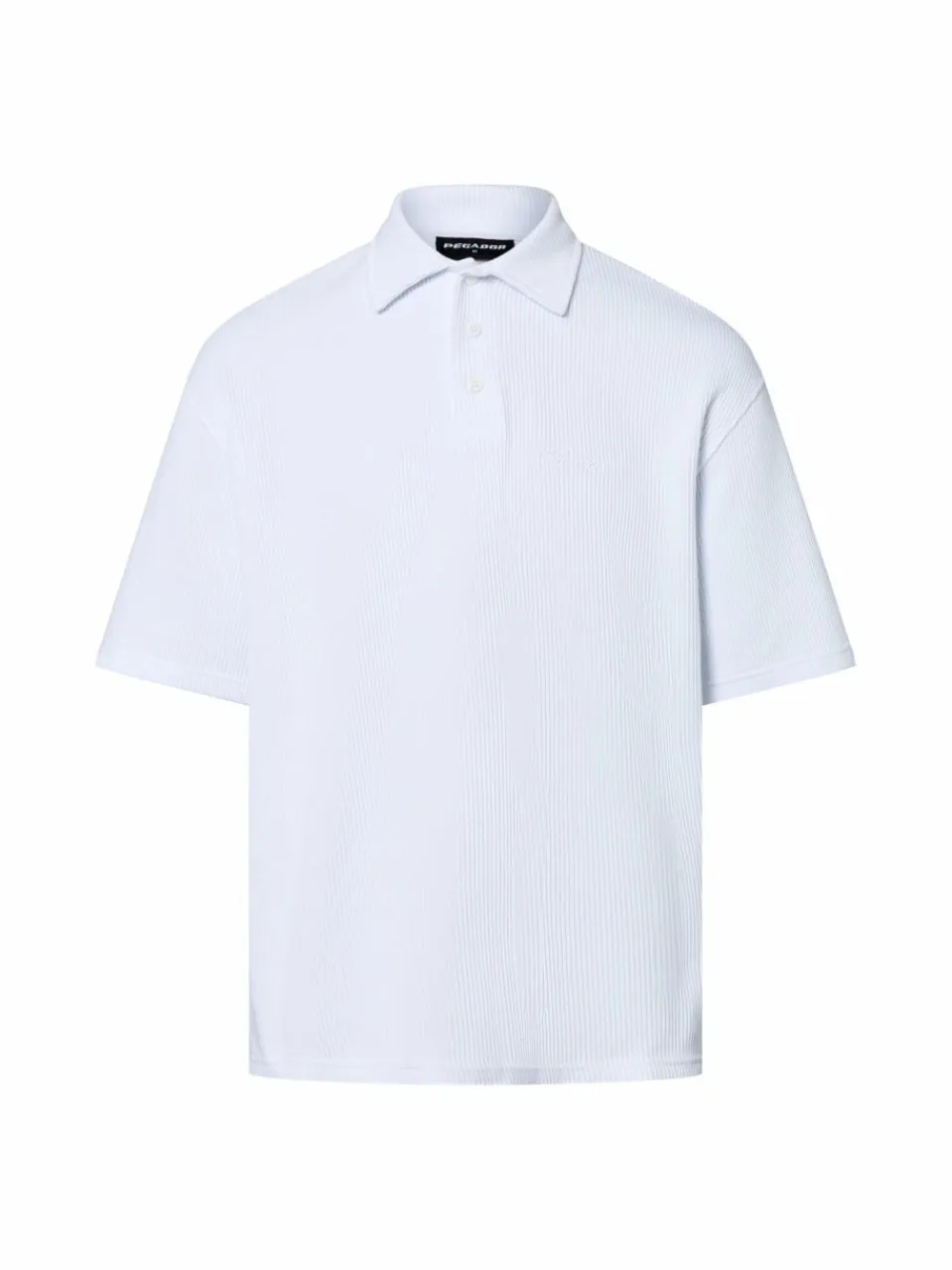 PEGADOR Poloshirts<Herren Strickpoloshirt - Signar weiß uni