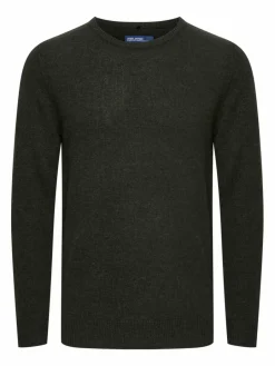 BLEND Pullover & Strickjacken<Herren Strickpullover grün uni