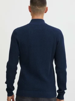 BLEND Pullover & Strickjacken<Herren Strickpullover blau uni