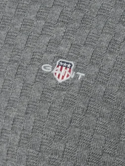 Gant Pullover & Strickjacken<Herren Strickpullover grau uni