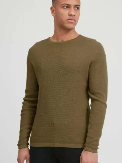 BLEND Pullover & Strickjacken<Herren Strickpullover braun uni