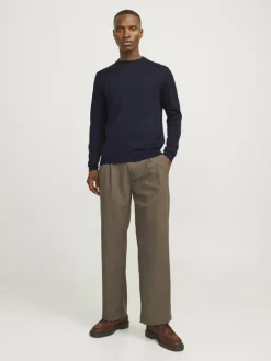 Jack & Jones Pullover & Strickjacken<Herren Strickpullover marine uni