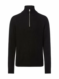Jack & Jones Pullover & Strickjacken<Herren Strickpullover schwarz uni