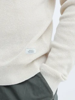 BLEND Pullover & Strickjacken<Herren Strickpullover beige uni