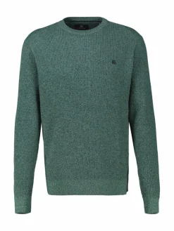 LERROS Pullover & Strickjacken<Herren Strickpullover blau uni