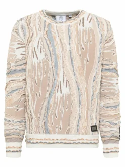 Carlo Colucci Pullover & Strickjacken<Herren Strickpullover - Ernandes beige gemustert