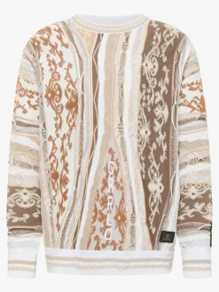 Carlo Colucci Pullover & Strickjacken<Herren Strickpullover - di Cicco beige gemustert