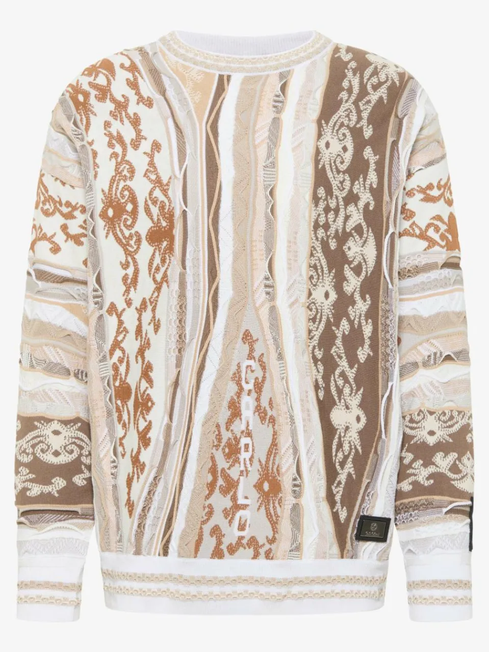 Carlo Colucci Pullover & Strickjacken<Herren Strickpullover - di Cicco beige gemustert