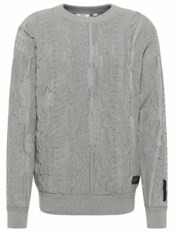 Carlo Colucci Pullover & Strickjacken<Herren Strickpullover - Dima grau gemustert