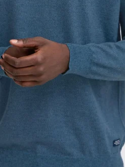 BLEND Pullover & Strickjacken<Herren Strickpullover - BHBRUTON V-neck blau meliert