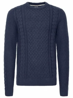 BLEND Pullover & Strickjacken<Herren Strickpullover - BHPullover blau uni