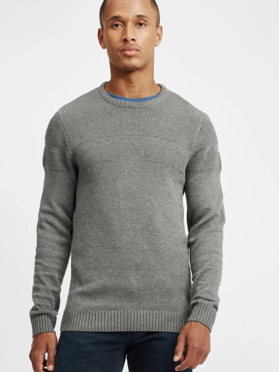 BLEND Pullover & Strickjacken<Herren Strickpullover - BHGastamo grau uni