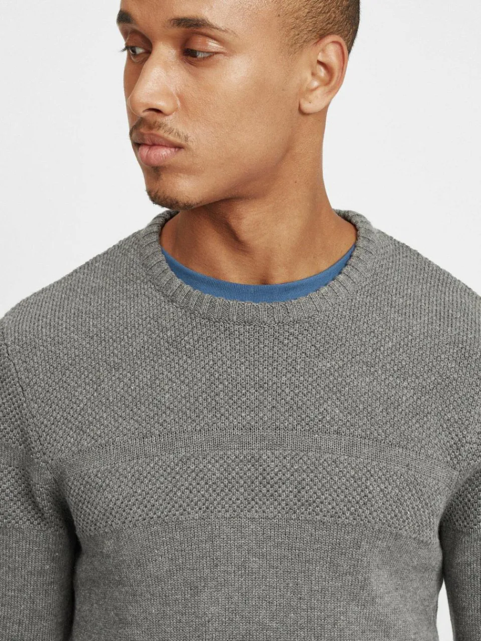 BLEND Pullover & Strickjacken<Herren Strickpullover - BHGastamo grau uni