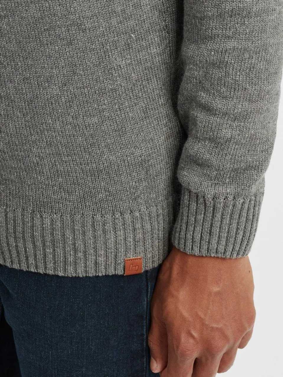 BLEND Pullover & Strickjacken<Herren Strickpullover - BHGastamo grau uni