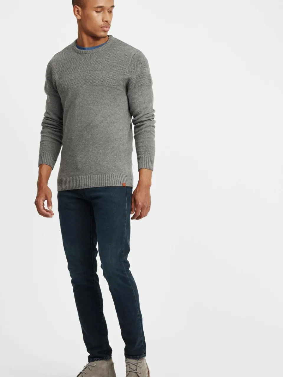 BLEND Pullover & Strickjacken<Herren Strickpullover - BHGastamo grau uni