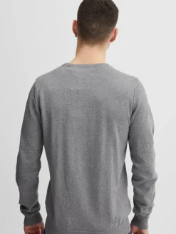 BLEND Pullover & Strickjacken<Herren Strickpullover - BHNOLEN grau uni