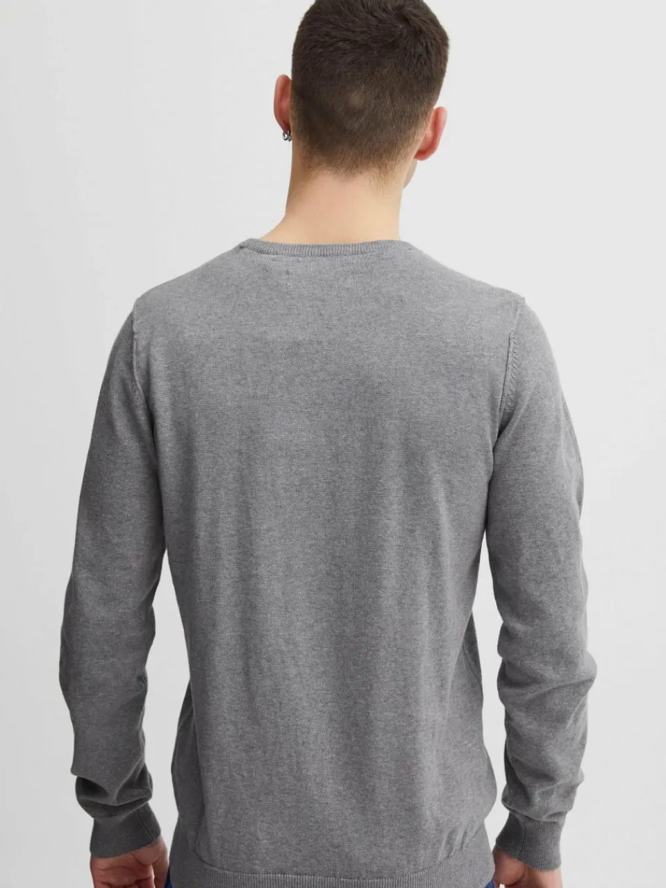 BLEND Pullover & Strickjacken<Herren Strickpullover - BHNOLEN grau uni