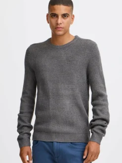 BLEND Pullover & Strickjacken<Herren Strickpullover - BHPullover grau meliert
