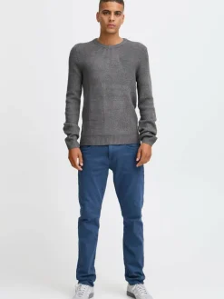 BLEND Pullover & Strickjacken<Herren Strickpullover - BHPullover grau meliert