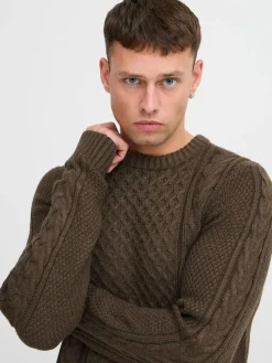 BLEND Pullover & Strickjacken<Herren Strickpullover - BHPullover braun uni