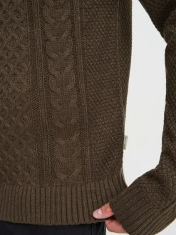 BLEND Pullover & Strickjacken<Herren Strickpullover - BHPullover braun uni