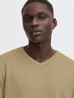 BLEND Pullover & Strickjacken<Herren Strickpullover - BHBRUTON V-neck beige meliert