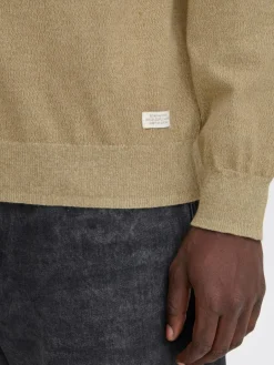 BLEND Pullover & Strickjacken<Herren Strickpullover - BHBRUTON V-neck beige meliert