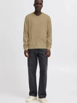 BLEND Pullover & Strickjacken<Herren Strickpullover - BHBRUTON V-neck beige meliert