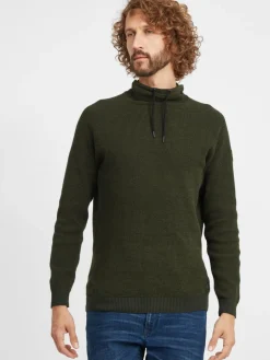 BLEND Pullover & Strickjacken<Herren Strickpullover - BHComulco grün uni