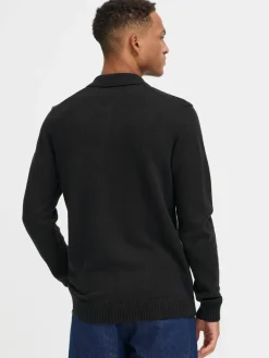 BLEND Pullover & Strickjacken<Herren Strickpullover - BHDENO schwarz uni