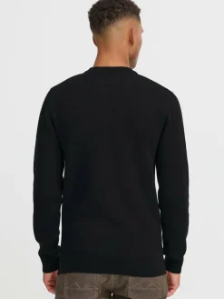 BLEND Pullover & Strickjacken<Herren Strickpullover - BHMFINTANO schwarz uni