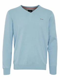 FQ1924 Pullover & Strickjacken<Herren Strickpullover - FQFynjard hellblau uni